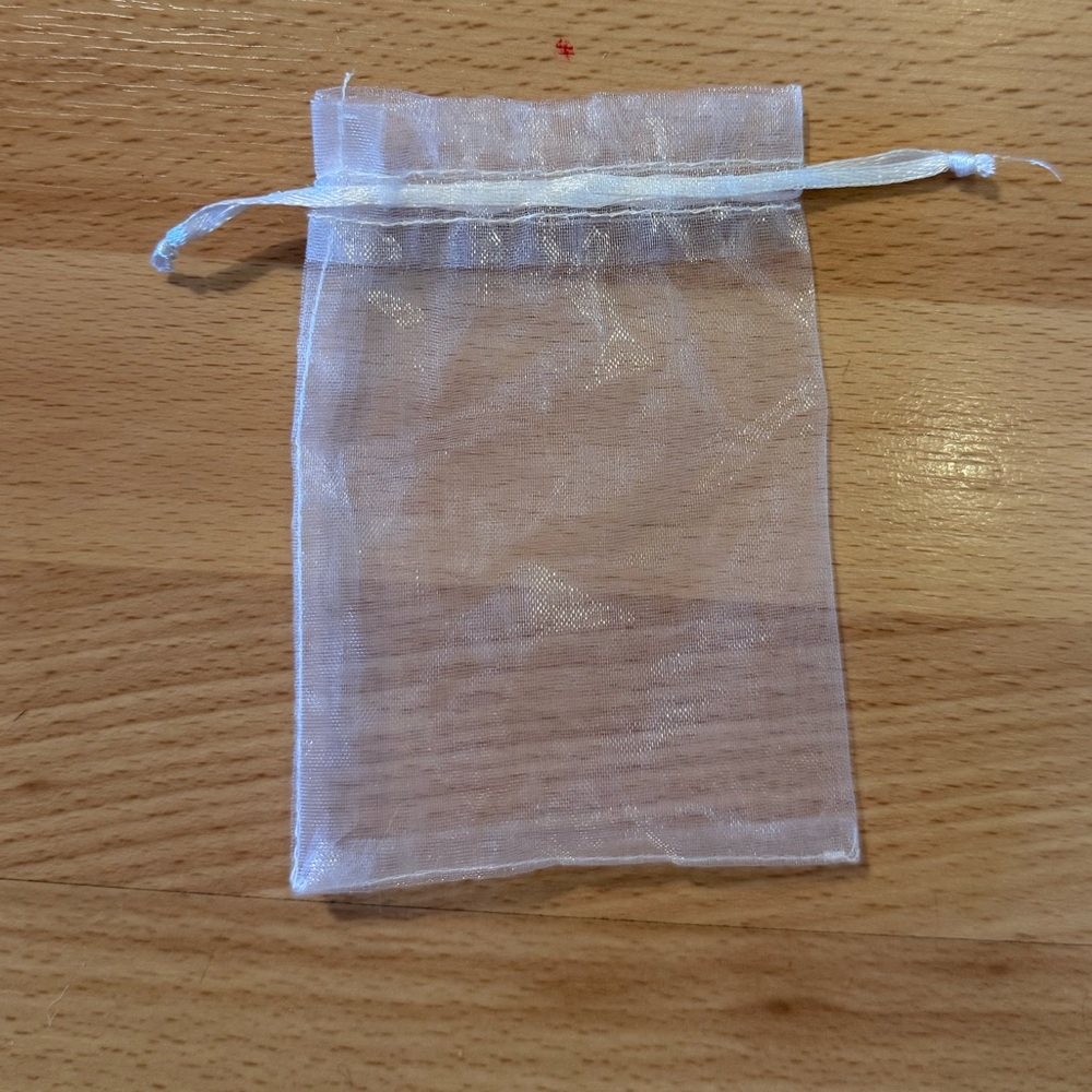 Sheer White Organza Gift Bag